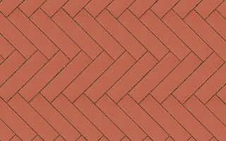 Клинкерная тротуарная плитка ригельная - брусчатка Lode  JANKA красный  250х45х65 мм